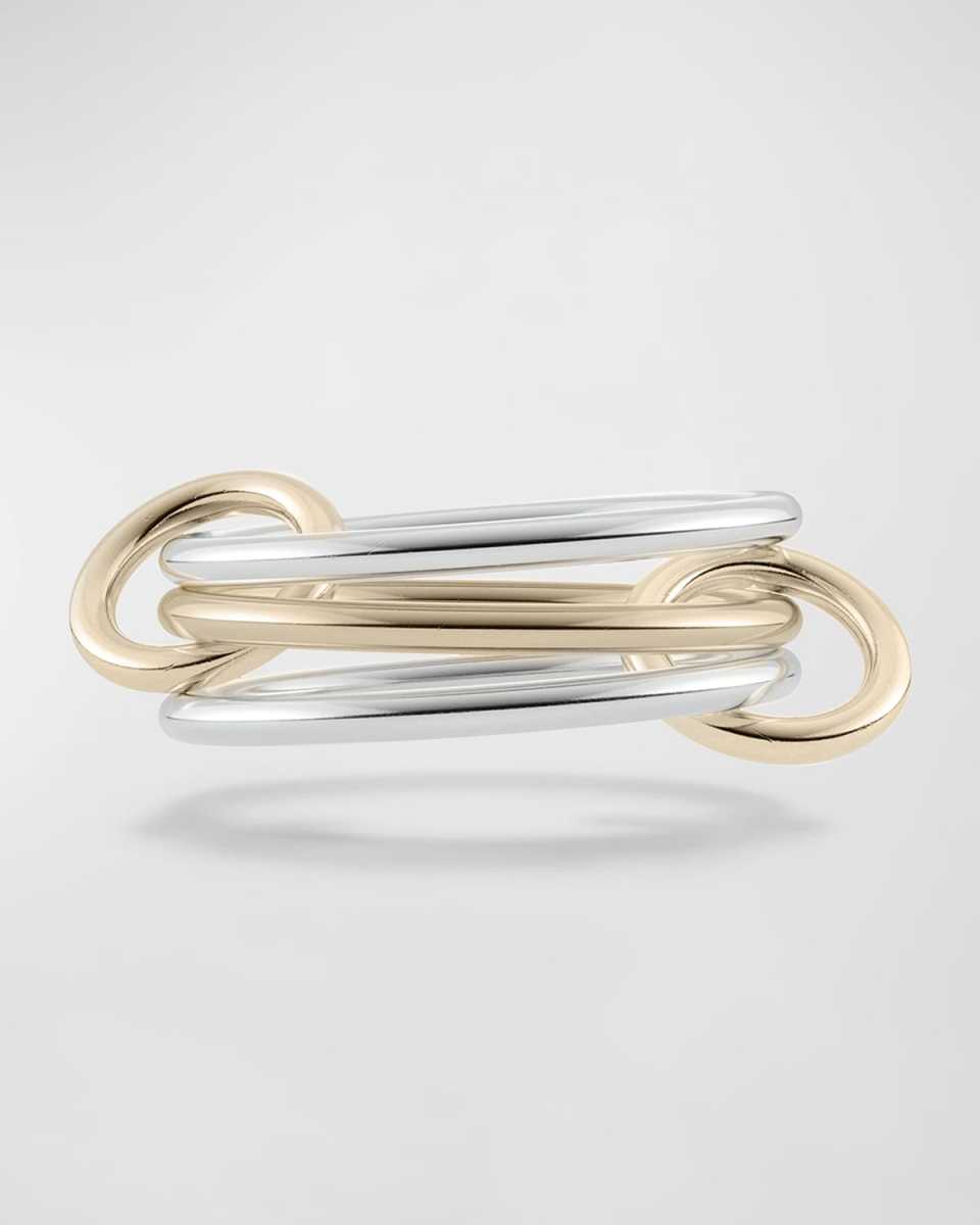 Solarium 18K Yellow Gold and Sterling Silver Ring